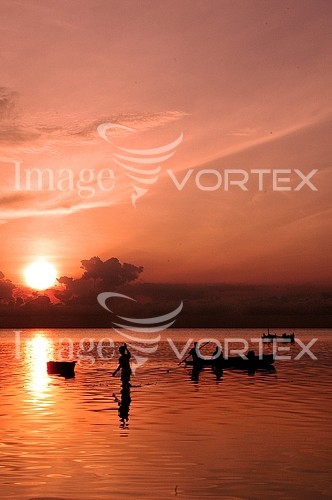 Sunset / sunrise royalty free stock image #722924292